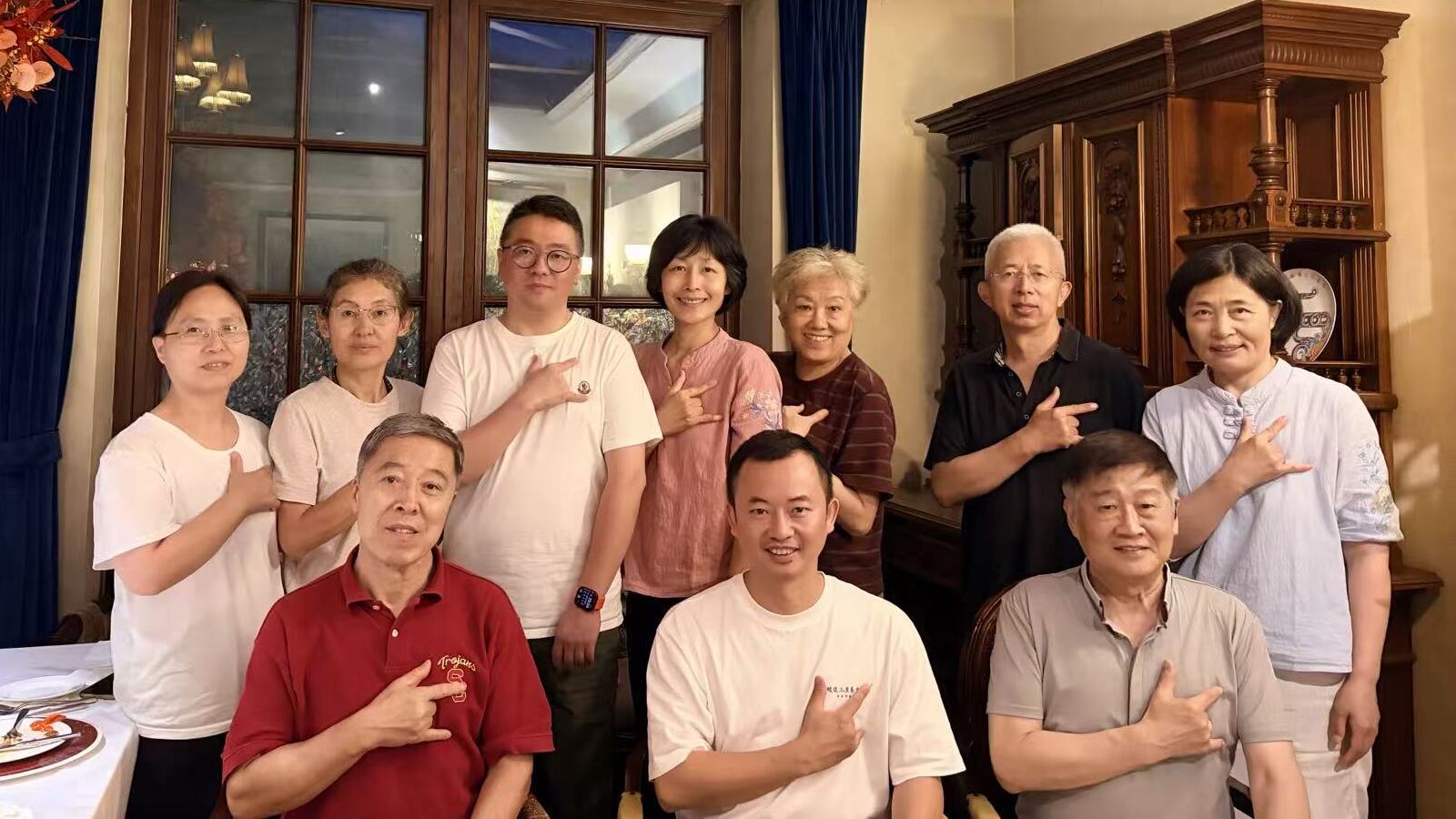 Group photo from Master Jianping Wang's in-person tea gathering in Beijing on July 13, 2026